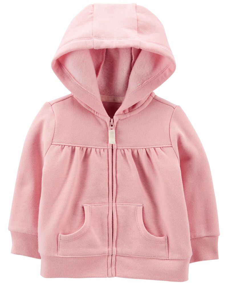 Carters Girls Fleece Zip-Up Hoodie Carters Girls Fleece Zip-Up Hoodie